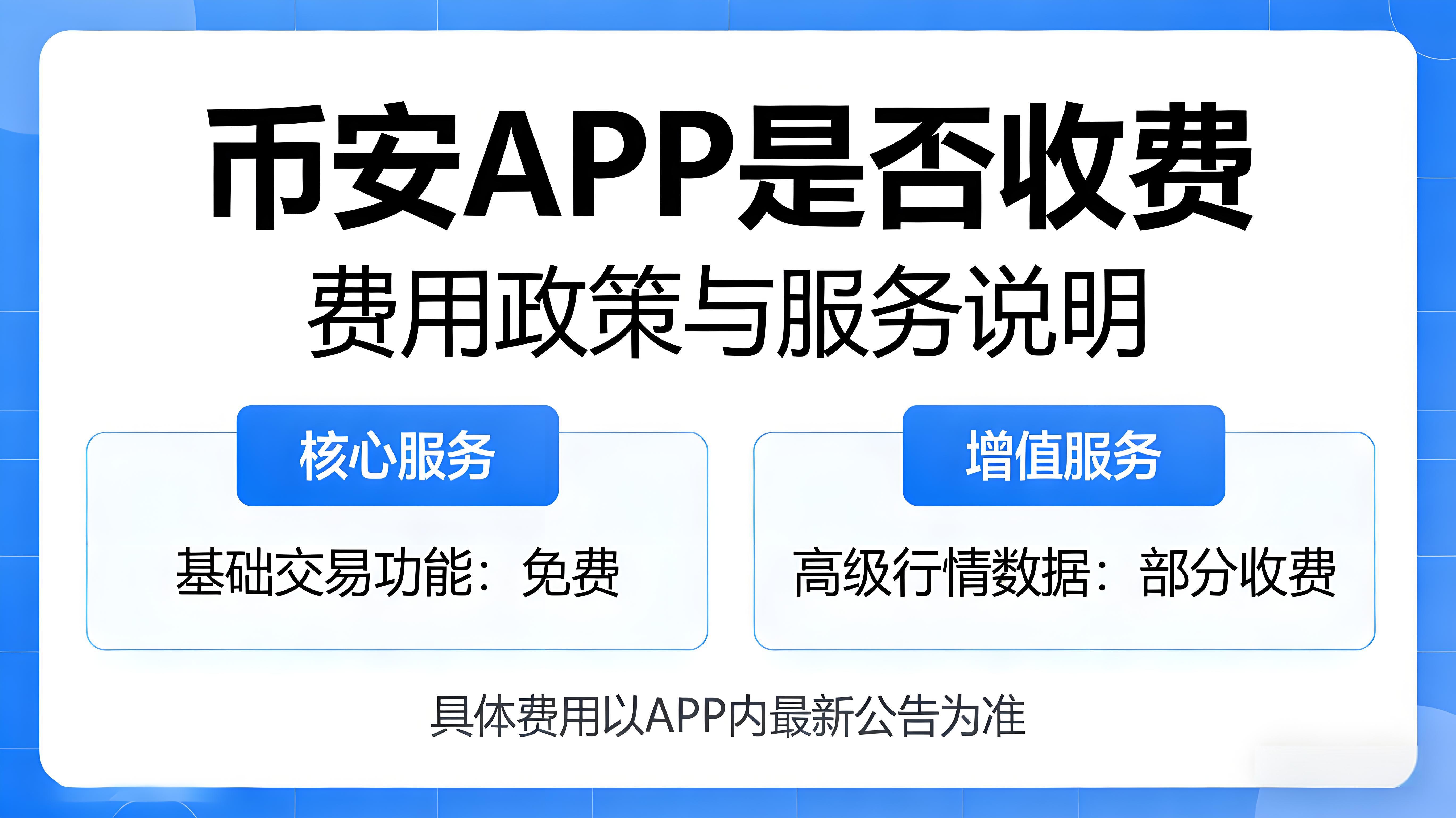 幣安APP是否收費使用？